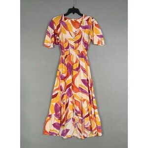 Abel The Label Dress Womens Small Purple Yellow Flowy Boho Cottage Romantic